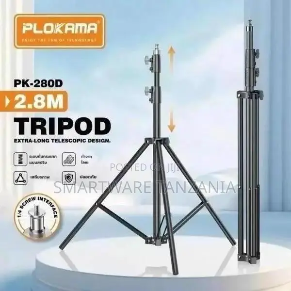 Plokama PK-280D Professional Light Stand, Nyeusi - 1