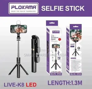 Plokama LIVE LED Selfie Stick - 1.3m