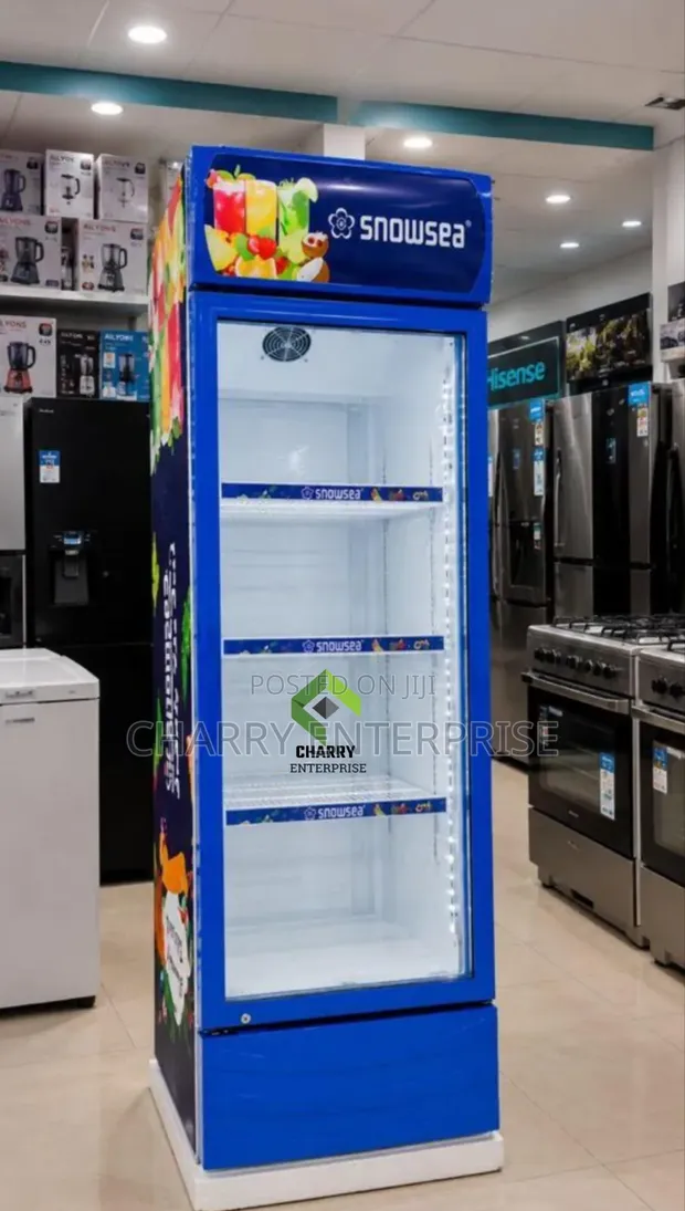Commercial Snowsea Showcase Fridge Display 450L Beverage Cooler - 1