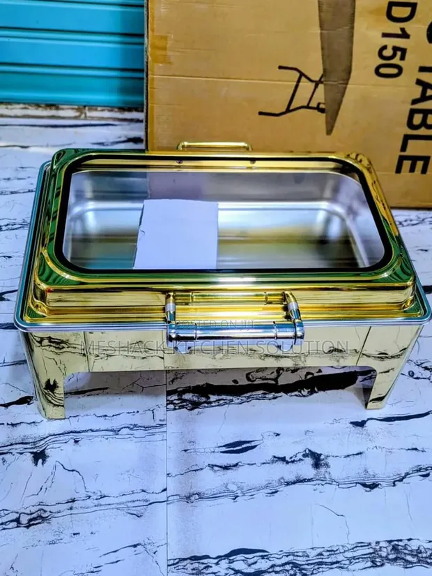 Gold Hydraulic Chafing Dish 9L - 1