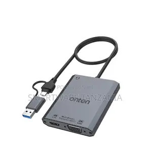 Onten USB 3.0 Adapter kwa HDMI/VGA, 4K@60Hz