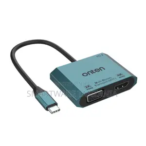 Onten USB-C kwa HDMI & VGA Adapter (4K/2K)