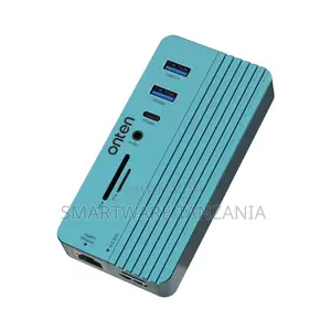 Onten USB Hub with 2x USB 3.0, Ethernet, SD/TF Card Slot