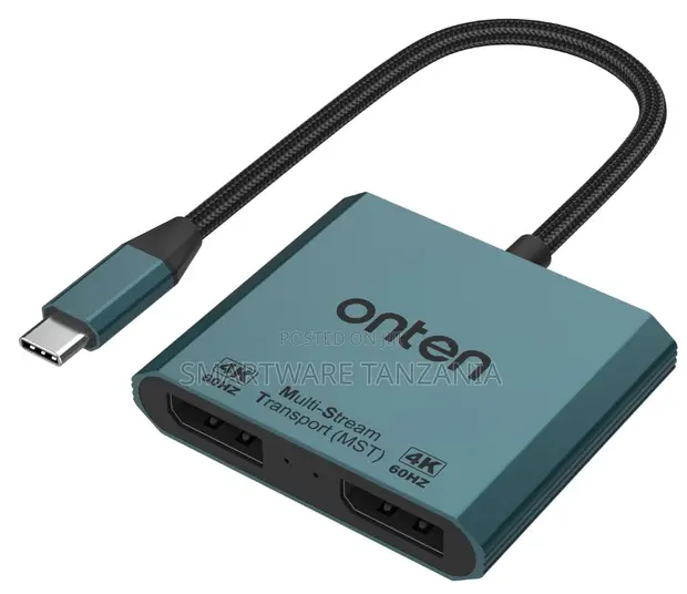 Onten USB-C to Dual DisplayPort Adapter (OTN-UC915) - 1