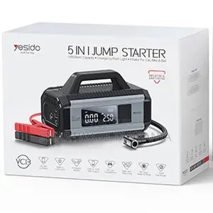 Yesido 5-in-1 Jump Starter & Tire Inflator 10000mAh