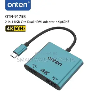 Onten USB-C to Dual HDMI Adapter (4K@60Hz)
