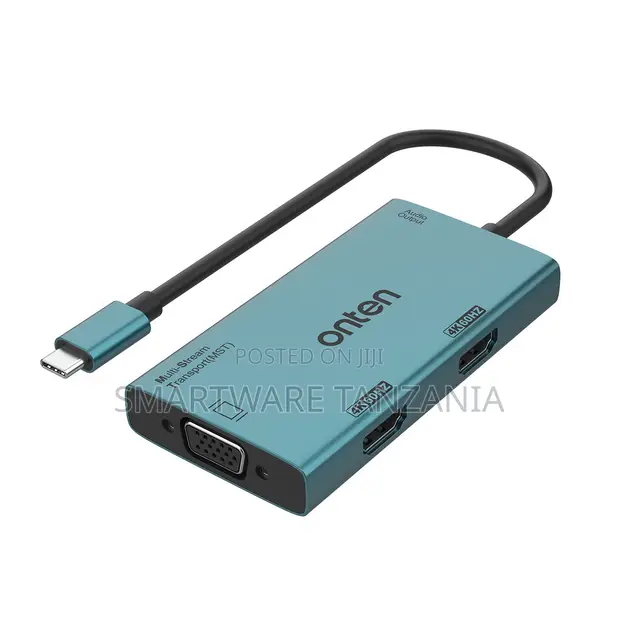 Onten USB-C kwenda HDMI/VGA Pacha Adapter, 60Hz, MST - 1