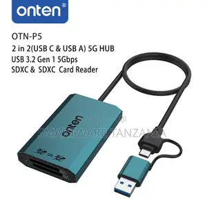 Onten USB 3.2 Card Reader with Micro USB & Type-A