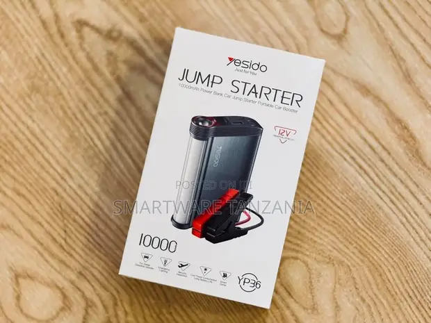 Yesido 10000mAh Jump Starter Power Bank with Car Booster Cables (12V) - 1