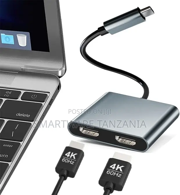 USB-C to Dual HDMI Adapter, 4K - 1