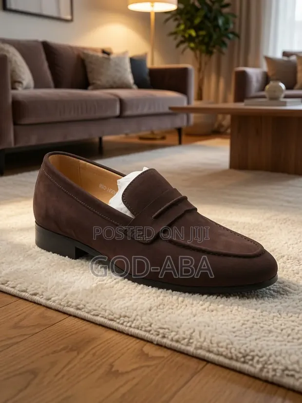 Half Vibe Leather Loafers - Men's Size 41-45 - 1