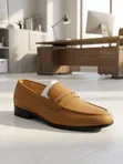 Half Vibe Leather Loafers - Men's Size 41-45 - 3