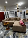 Sofa ya L-Shape ya Kifahari - Rangi ya Brown - 2