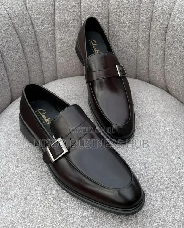 Viatu Vipya vya Ngozi vya Clarks Moccasins - Nyeusi - 1