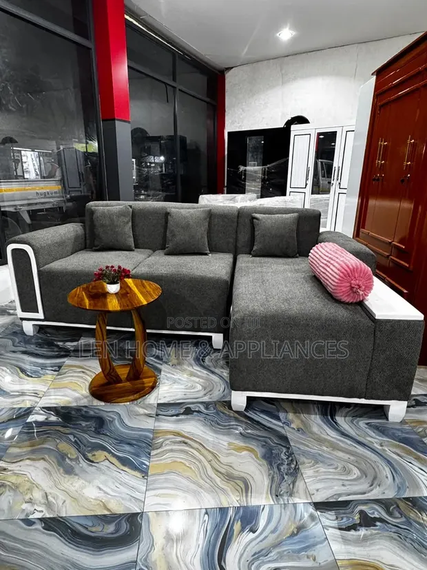 Luxury L-Shape Sofa - Grey - 1