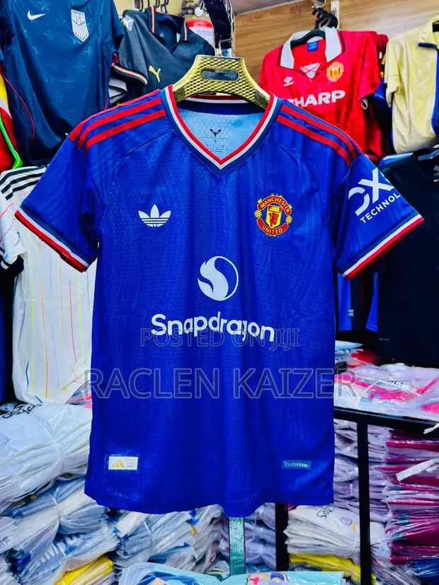 New Blue Manchester United Jersey - 1