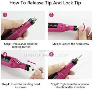 Portable Electric Nail Drill Kit - Manicure, Pedicure