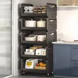 5-Tier Rolling Storage Trolley - Multi-Purpose Organizer - 3
