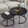 Modern Glass Top Round Table - 1