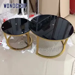 Modern Glass Top Round Table
