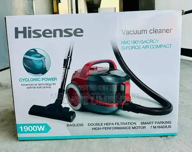 Kisafishaji cha Vumbi cha Hisense G-Force Air Compact Kisicho na Mfuko HVC1901GACRCY - 1