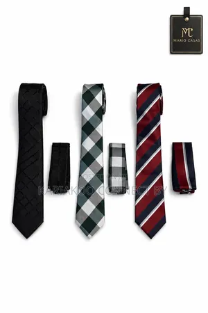 Mario Casas Premium Executive Tie Pocket Square Sets