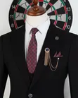 Carlos Cardini Classic Black 3-Piece Groom Suit - 1
