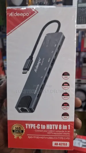 Aldeepo 8-in-1 USB-C Hub Adapter