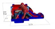 Spider-Man Inflatable Bouncy Castle with Slide - 2