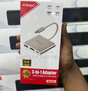 Aldeepo AD-KZ152 3-in-1 Type-C Hub Adapter