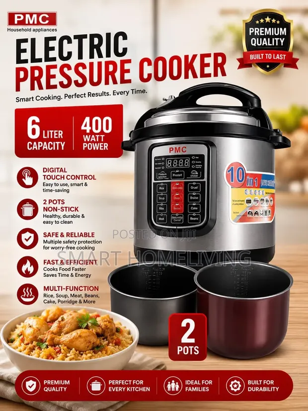 PMC Electric Pressure Cooker - 6L (10-in-1) - 1