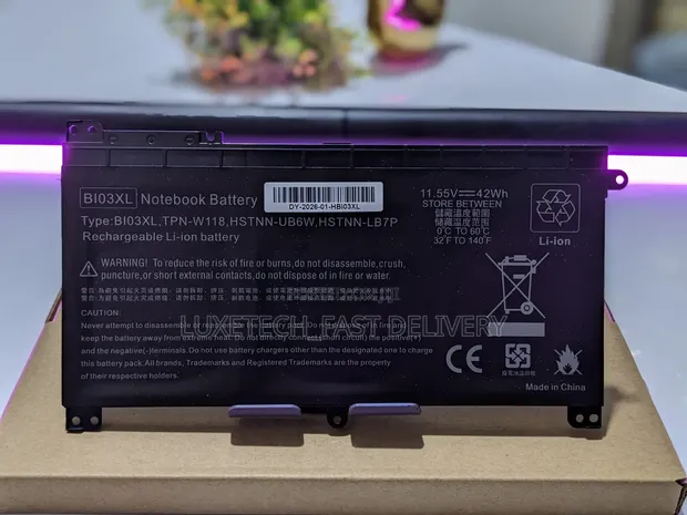 Betri ya Laptop ya HP BI03XL Inayochajiwa 11.55V 42Wh kwa Pavilion - 1