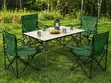 Foldable Outdoor Table and 4 Chairs - Portable for Camping - 2