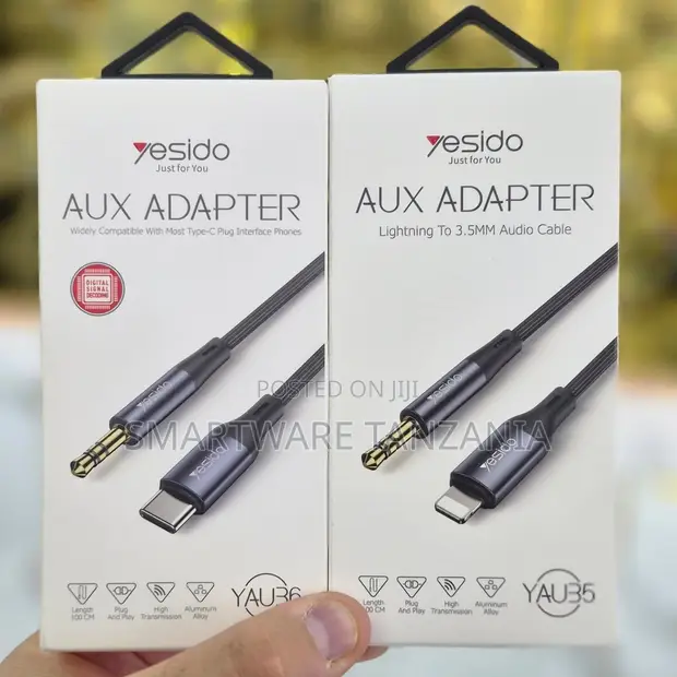 Yesido Type-C to 3.5mm AUX Audio Adapter Cable, 100cm - 1