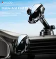 Yesido Wireless Car Charger Holder with Suction Cup & Arm - 2