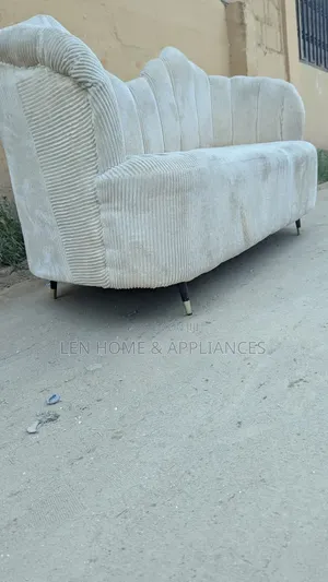 Sofa Set - 3 Seater, Cream Color, High Quality