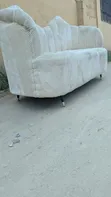 Sofa Set - 3 Seater, Cream Color, High Quality - 1