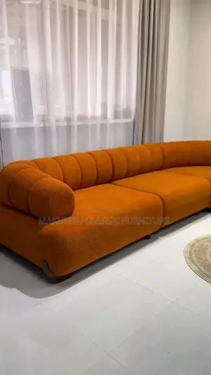 Brand New 3-Seater Orange Sofa