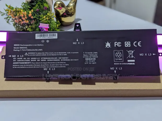 Betri ya Laptop HP BM04XL 56.2Wh 7.7V kwa EliteBook x360 1030 G3/G4 - 1