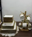 24pcs Gold Square Dinner Set - 4