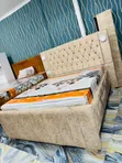 Kitanda Sofa Kipya Rangi Cream - 1