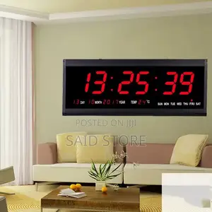 Large LED Digit Alarm Wall Clock