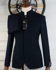 Men's Premium Navy Blue Marshalino Mandarin Suit - 1