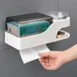 Multifunctional Wall-Mounted Bathroom Tissue Holder & Organizer - 4