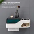 Multifunctional Wall-Mounted Bathroom Tissue Holder & Organizer - 5