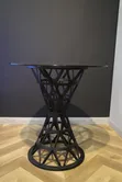 Modern Round Glass Side Table - 1
