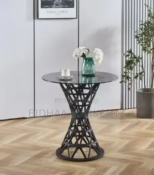 Modern Round Glass Side Table