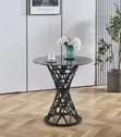 Modern Round Glass Side Table - 2