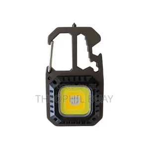 Cob Rechargeable Keychain Light, Type-C Charging, 6 Modes