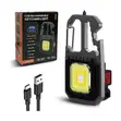 Cob Rechargeable Keychain Light, Type-C Charging, 6 Modes - 3